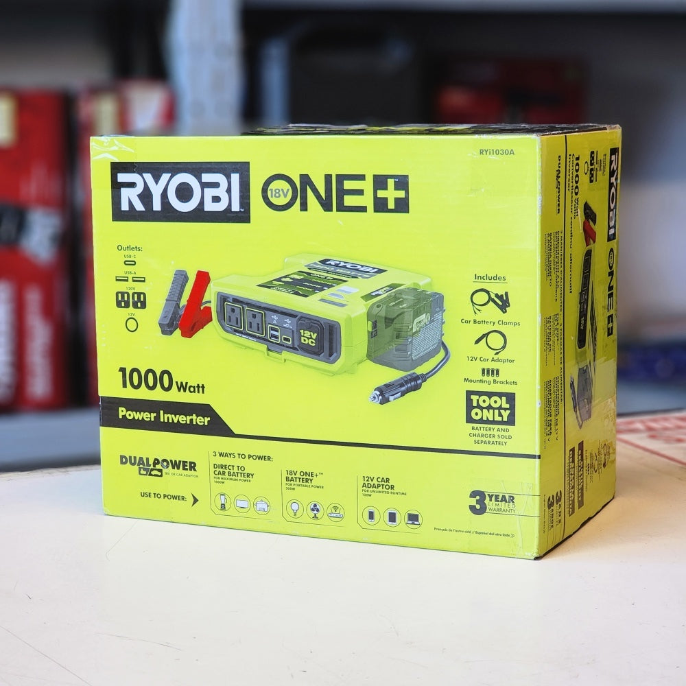 One + 18V 1000-Watt Max 12-Volt Automotive Power Inverter One + 18V 1000-Watt Max 12-Volt Automotive Power Inverter